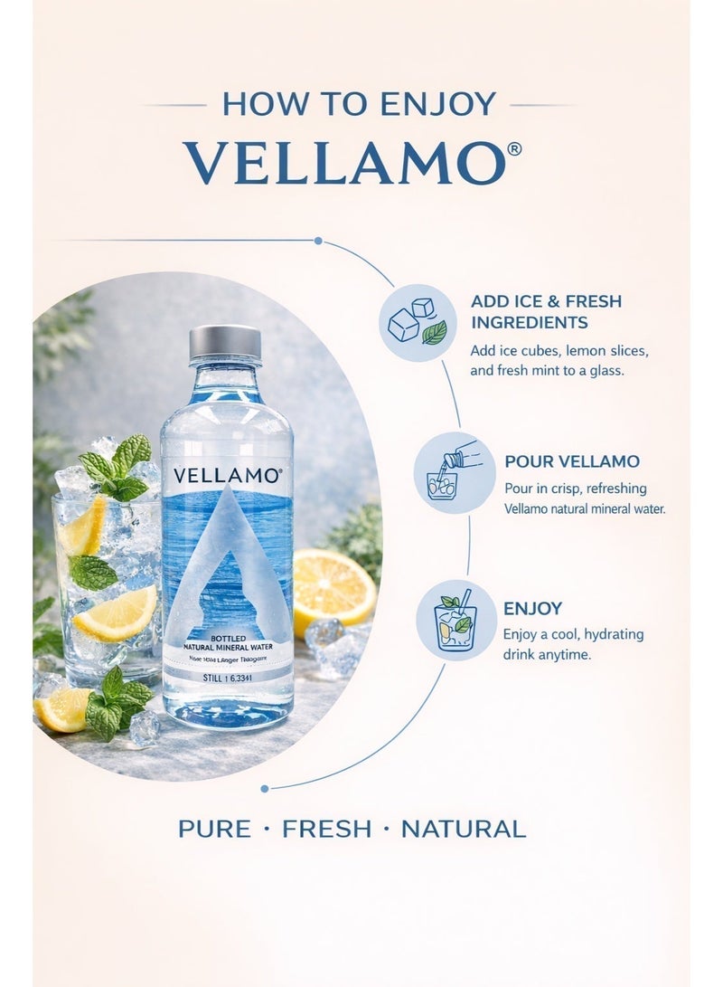 VELLAMO Natural Mineral Water (Still) – 330 ml Bottle - Image 4